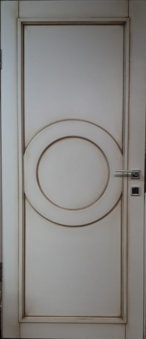 Межкомнатная дверь в профиле массив (эмаль с патиной) Махачкала